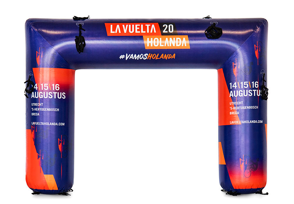 Acquista un arco di partenza e arco gonfiabile la vuelta personalizzato su JB Gonfiabili Italia; specialista in articoli promozionali gonfiabili